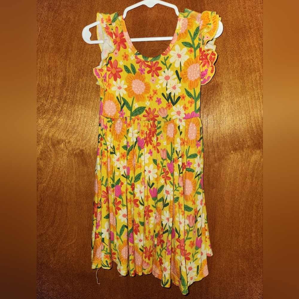Little Sleepies Summer Garden Flutter Twirl Dress